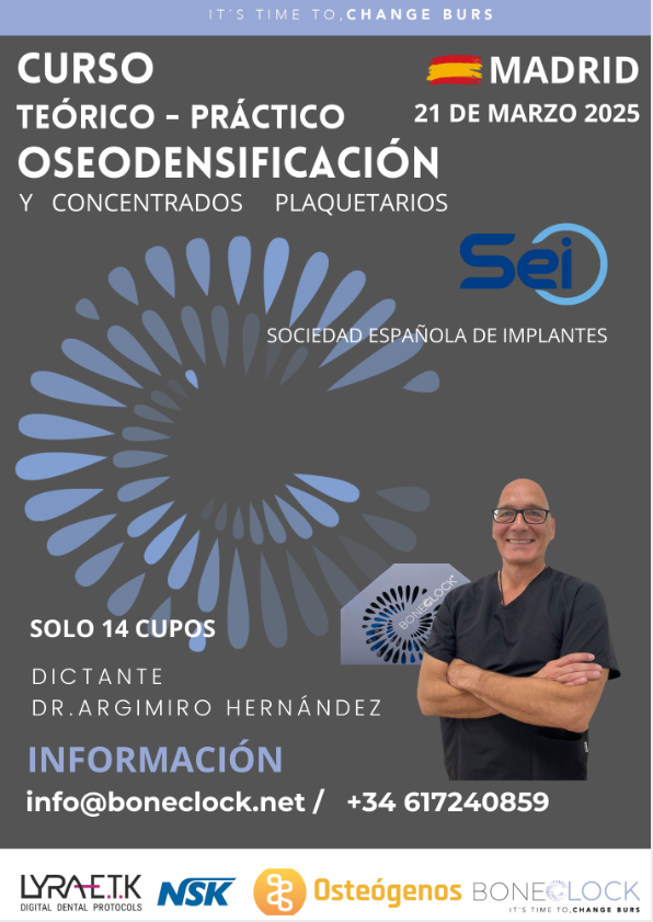 Curso de Oseodensificacin y Concentrados Plaquetarios