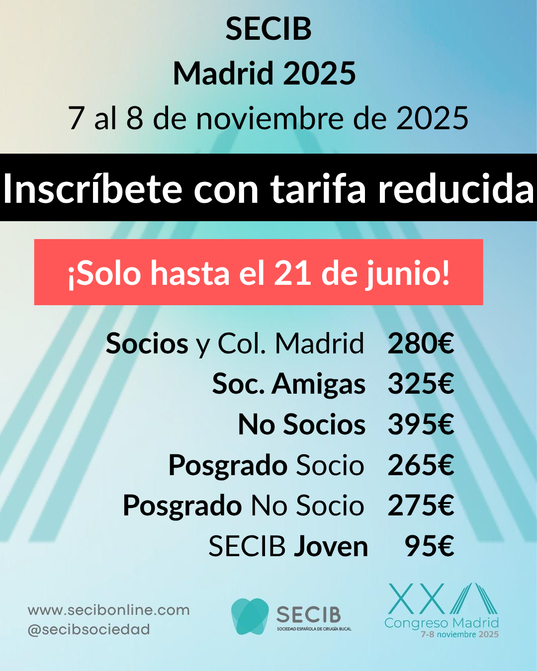 XXII Congreso Nacional de la Sociedad Española de Cirugía Bucal (SECIB)