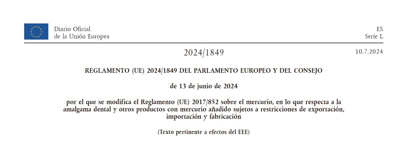 REGLAMENTO UE SOBRE EL MERCURIO