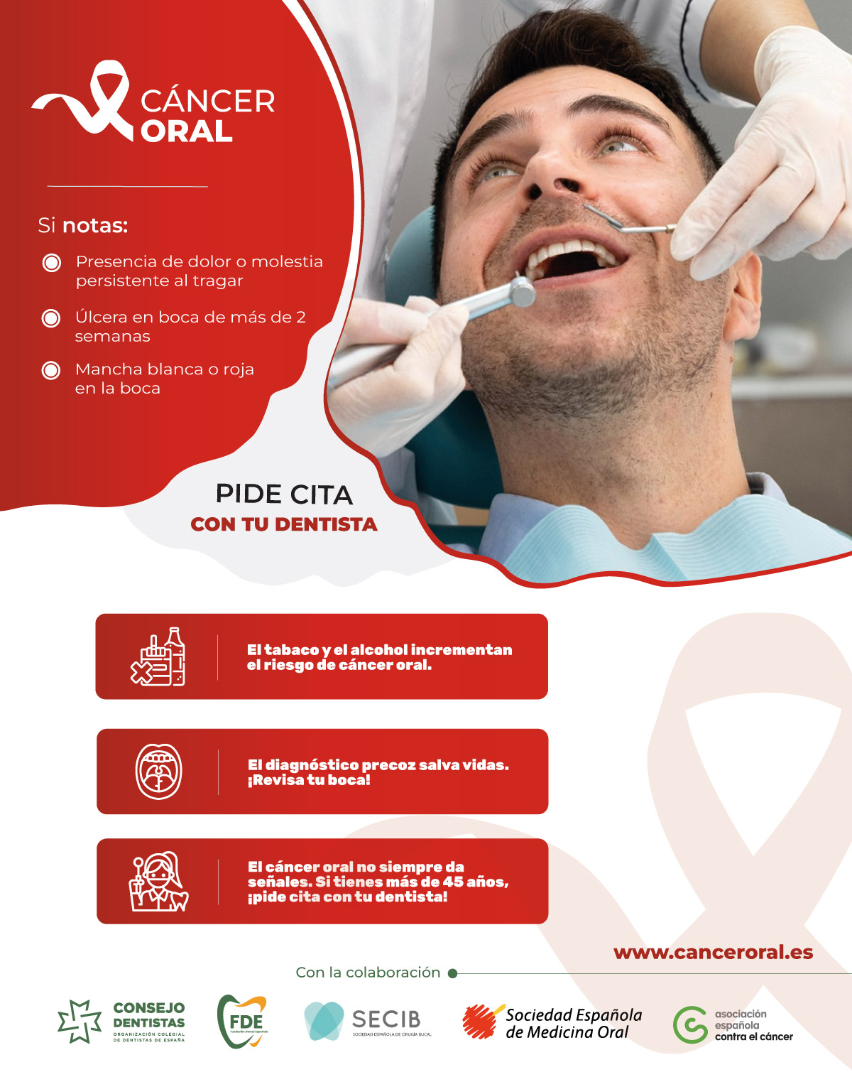 EL CONSEJO GENERAL DE DENTISTAS LANZA SU 6 CAMPAA DE CNCER ORAL

