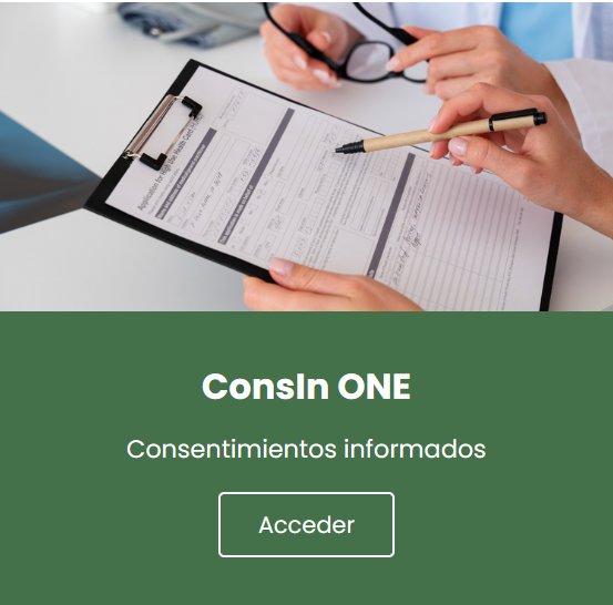 NUEVA VERSI�N CONSIN ONE: CONSENTIMIENTOS INFORMADOS DE TRATAMIENTOS ODONTOL�GICOS